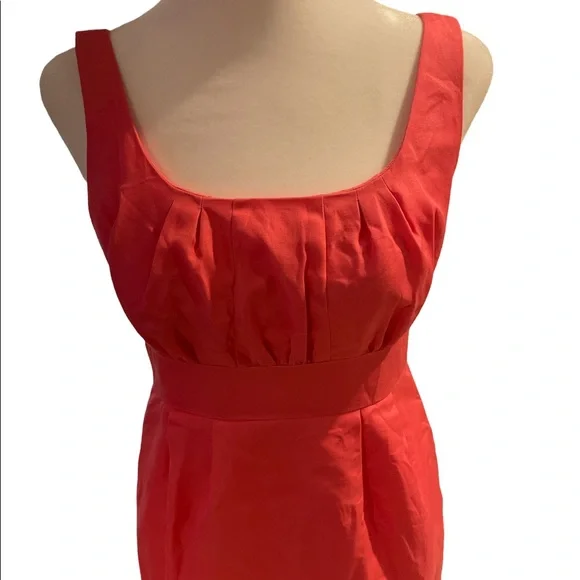 J. Crew Pink Sleeveless Silver Zip Back Above the Knee Sheath Dress Size 2P - Picture 2 of 16